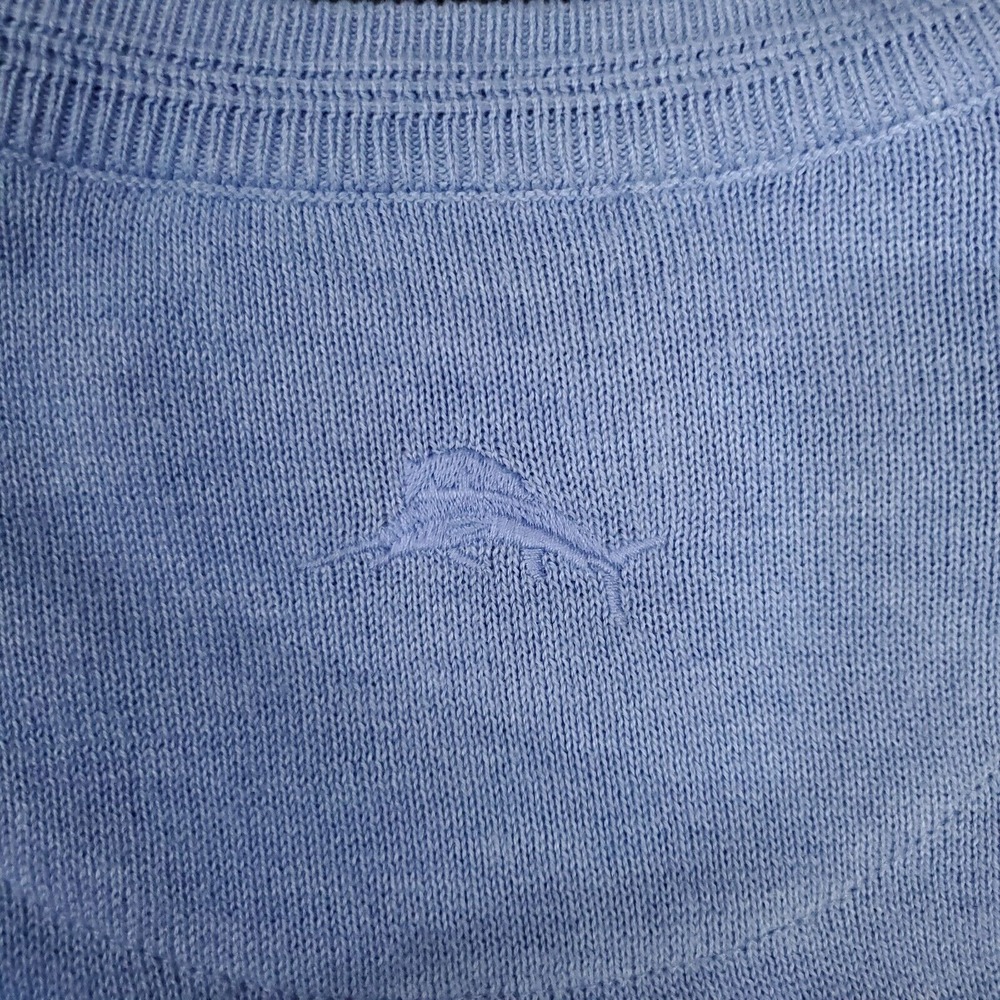 Tommy Bahama Sweater Mens XLarge Blue Island Zone V Neck Long‎ Sleeves Pullover - Picture 15 of 16